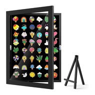 Enamel Pin Display Frame Pin Collection Shadow Box Brooch Holder for Enthusiast for Wall and Tableto