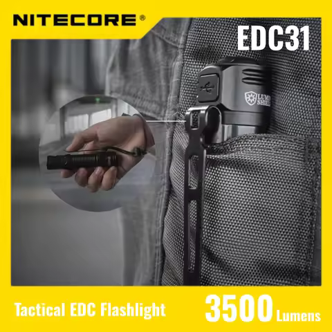 seraching Flashlight NITECORE Tactical Flashlight EDC31 UHi LED 3500 Lumens USB-C Rechargeable Compa