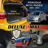 PERODUA MYVI ( PASSO ) 2005 2006 2007 2008 2009 2010 2011 Deluxe Boot Mat Car Boot Carpet Karpet Bon