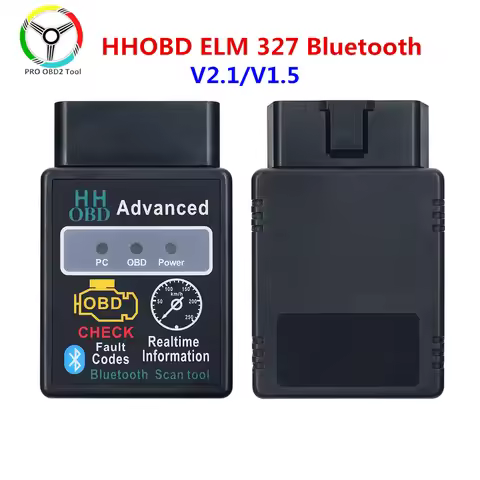 HHOBD ELM327 V2.1 V1.5 Bluetooth Diagnostic Tool Super Mini ELM 327 OBD2 CAN-BUS Scanner HH OBD ELM3
