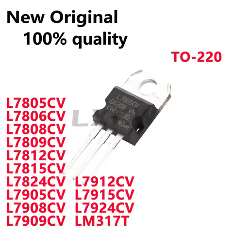 10/PCS New L7805CV L7806CV L7808CV L7809CV L7812CV L7815CV L7824CV L7905CV L7908CV L7909CV L7912CV L