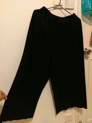 Baleno wide pants 黑色八分闊腳褲