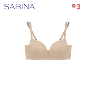 Sabina Modern V Collection Push Up Lv3 Wireless Bra Dark Skin Model SBXI1300CD