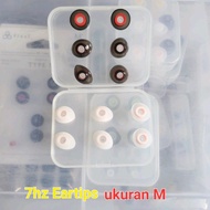 Sepasang Eartips Karet silicone 7hz all earphone kecuali TWS Headset Accessories