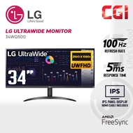 LG 34" 34WQ500 FHD IPS HDR10 100Hz AMD Freesync Ultrawide Monitor