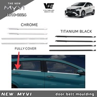 Vemart perodua myvi new mg3 2018-2024 car door belt moulding window lining trim accessories