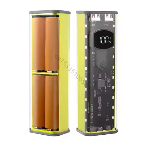 4Slot 21700 Battery Holder Case No Welding Design High Capacity PowerBank Shell T5EE