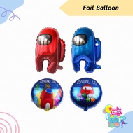 Among us foil balloons Among us round foil balloons Among us themed balloon/s