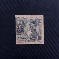 Uang Kuno Sanering 10 Gulden Wayang Tahun 1934 - JU 03337