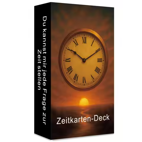 German Timing Oracle Deck, 54 Time Prediction Cards for Energy Reading & Decision Making, Language-S