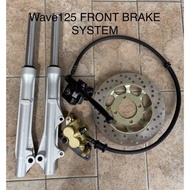 Honda Wave125 Wave125S Wave125X front fork set ABSORBER depan disc pump caliper pump brake hose piring disc MASTER PUMP