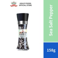 Gidley Black Pepper Grinder 158g/Lada Hitam Garam Laut Serbuk/吉得利椒鹽粉 海鹽黑胡椒粒/sichuan peppercorn pepper salt pepper bottle black pepper powder salt and pepper shaker