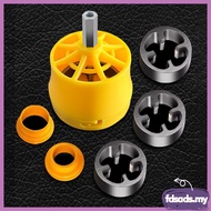 PVC Pipe Threader Kit with 1/2In 3/4 In 1 Inch Dies Pipe Threader Pipe Round Die