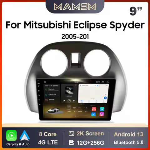 MAMSM Car Radio For Mitsubishi Eclipse Spyder 2005 - 2012 Android 13 Multimedia Video Player 4G Carp