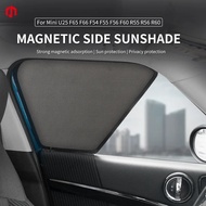 Window Sunshade For Mini Cooper F54 F55 F56 F60 R60 U25 Countryman Clubman Magnetic Shade Blind Mesh