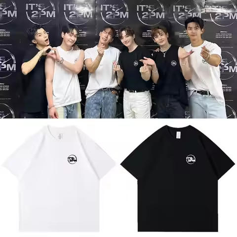 2pm Concert Same T-shirt Kpop Women Men Summer Cotton Short Sleeve Tee Korean Popular Fashion Clothe