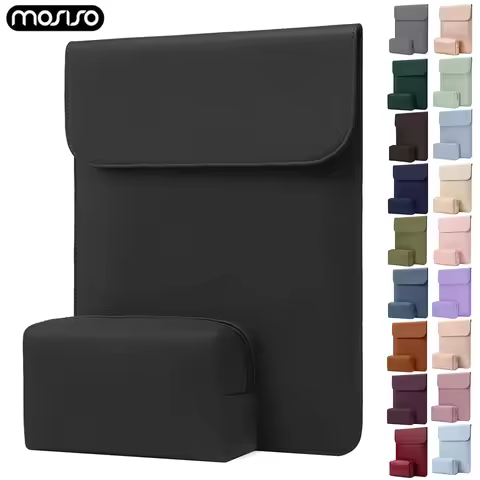 Waterproof Laptop Sleeve PU Leather Tablet Case for MacBook Air Pro 13 M3 M2 M1 iPad Pro 12.9 inch N