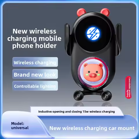 Car Smart Sensing Automatic Clamping Mounts For Samsung iPhone Xiaomi Phone Holder Wireless Charger 