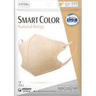unicharm - 超快適 SMART COLOR 成人 3D 口罩 M碼 (7枚入) 米色 - 17909(平行進口)