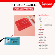 Food Label Stickers, Rectangular Cake Label Stickers