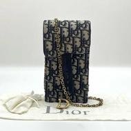 ✨DIOR saddle馬鞍老花手機包9.5*18*3.5 98新配件塵袋