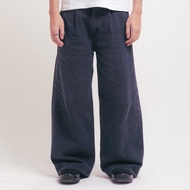 Sashiko Cotton Blue Wide Leg Denim Pants – 606 Garb