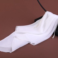 MUJIOriginal [Yuwu][Ancient style veil] Pearl hanging ear white veil female Hanfu face curtain ancient costume covering tassels