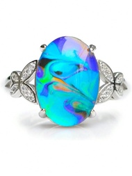 1pc Creative Temperature-Changing Color Ring, Fashion Forward Y2K Hip-Hop Retro Hippie, Suitable For