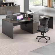 Office Desk And Chair Combination Modern Simple 2/4/6 Person Staff Table Financial Table Staff Table