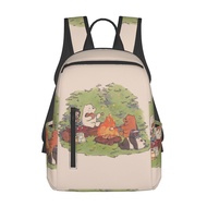 We Bare Bears Street Trend Canvas Backpack Large Capacity Casuals Travel Backpack Student Schoolbag Bag Unisex