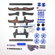 Tamiya Imi MA/AR/VZ/FMA Chassis Carbon Fiber FRP & Alloy Roller Modification Part Tamiya Mini 4WD