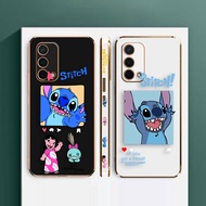 Cartoon Cute Stitch Lilo Friends E-TPU Phone Case For OPPO A79 A75 A73 A54 A35 A31 A17 A16 A15 A12 A11 A9 A7 A5 AX5 F11 F9 F7 F5 R17 Realme C1 Find X3 Pro Plus S E K X