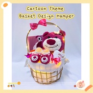 Newborn Baby Gift Baby Hamper Hadiah Bayi Customize Basket Hamper Cartoon Theme Hamper