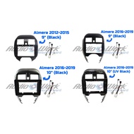 Nissan Almera 2012-2019 9 Inch 10 Inch (Black / UV Black) Android Player Casing