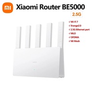 Xiaomi Router BE5000 2.5G Wifi 7 Wiress Router Mesh Group 2.4GHz 5GHz MLO Dual Band Works with App N