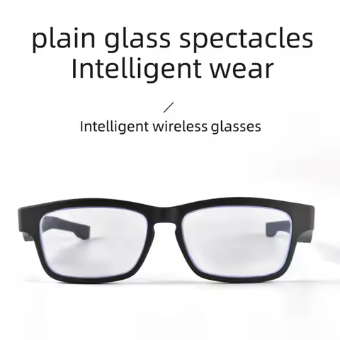 Glasses Blue Light Blocking 5.0 Metal Headphone Glasses for Travel Work Blue Light Blocking Sunglass
