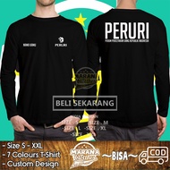 PERURI T-shirt Free Logo Your Name DB Long Sleeve DB Distro T-shirt