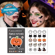 Pumpkin Skull Halloween Element Ance Patch Sticker Moisturizing Dots For Fading Zits And J8q6