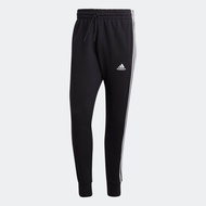 adidas Lifestyle Essentials French Terry Tapered Cuff 3-Stripes Pants Men Black HA4337