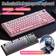 IP98 Membrane Keyboard Waterproof Gradient Keycaps Mechanical Gaming Keyboard Feel With LED Backligh