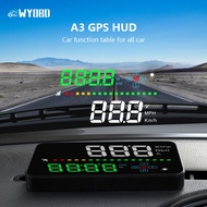 WYOBD A3 GPS HUD Auto Projector Speedometer Head Up Display Vehicle Speed Detector Voltage Driving D