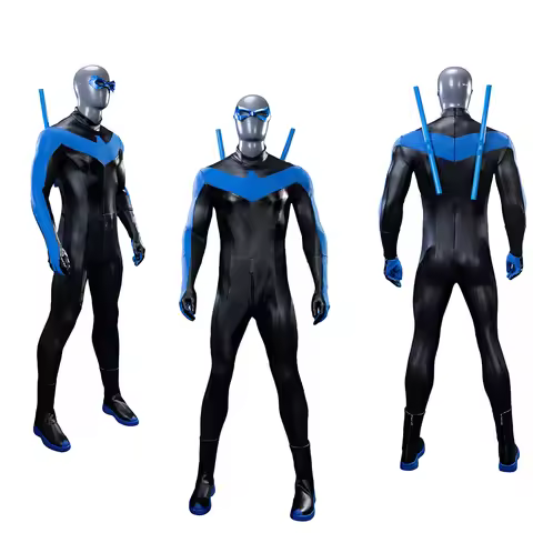 High Quality Anime Nightwing Cosplay Costume Uniform Halloween Carnival Party Christmas Play Role Cl