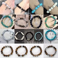 Bracelet Cross Play Country Map Stone Volcanic Stone Yoga Sports Bracelet