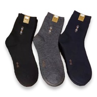 10 PASANG Kaos Kaki Kerja Pria Dewasa / Kaus Kaki Kantor Kantoran Motif Polos All Size Panjang Di At