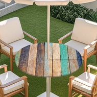 Tablecloth Courtyard Waterproof Hole Elastic Band Umbrella table Cover Wooden Board Outdoor table St