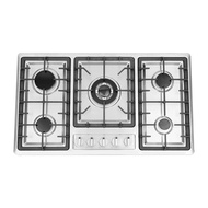 201 Stainless Steel Gas Stove With 5 Burners Gas Pressure 2000pa Electronic Pulse Ignition Built-in 