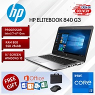 HP Elitebook 840 G3 i7 6th Gen Laptop 8GB RAM 256GB SSD 14 Inch Screen Slim Business Student