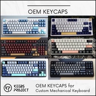 [Ready Stock] PBT OEM KEYCAPS Rudy Red Samurai Blue Samurai Rudy Darling for Mechanical Keyboard Kee