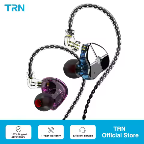 TRN ST1 1DD 1BA Hybrid In Ear Earphone HIFI DJ Monitor Running Sport Earphone Earplug Headset With T
