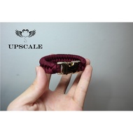 UPSCALE Burgundy Fishtail paracord bracelet